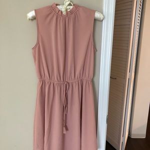 H&m blush pink dress